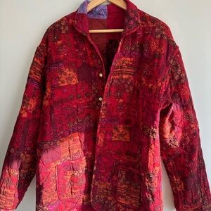 Patchwork Quilted Reversible Jacket